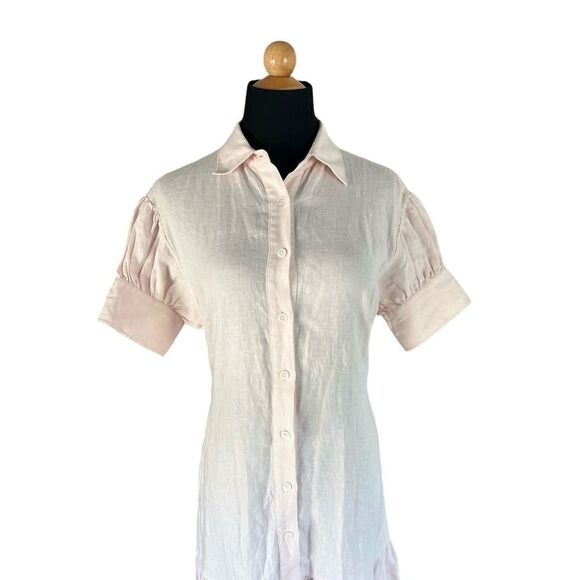 Marissa Webb Rosetta Presley U Back Button Down Midi Dress XS MSRP:$545 - Picture 6 of 16